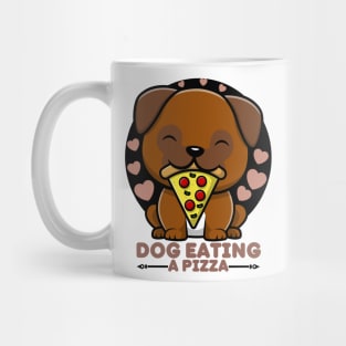 Dog Eating A Pizza Mug